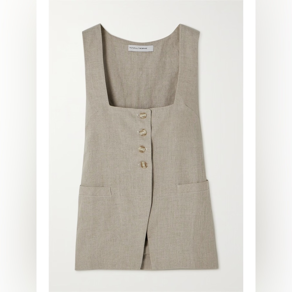 California casual linen top perfect for work